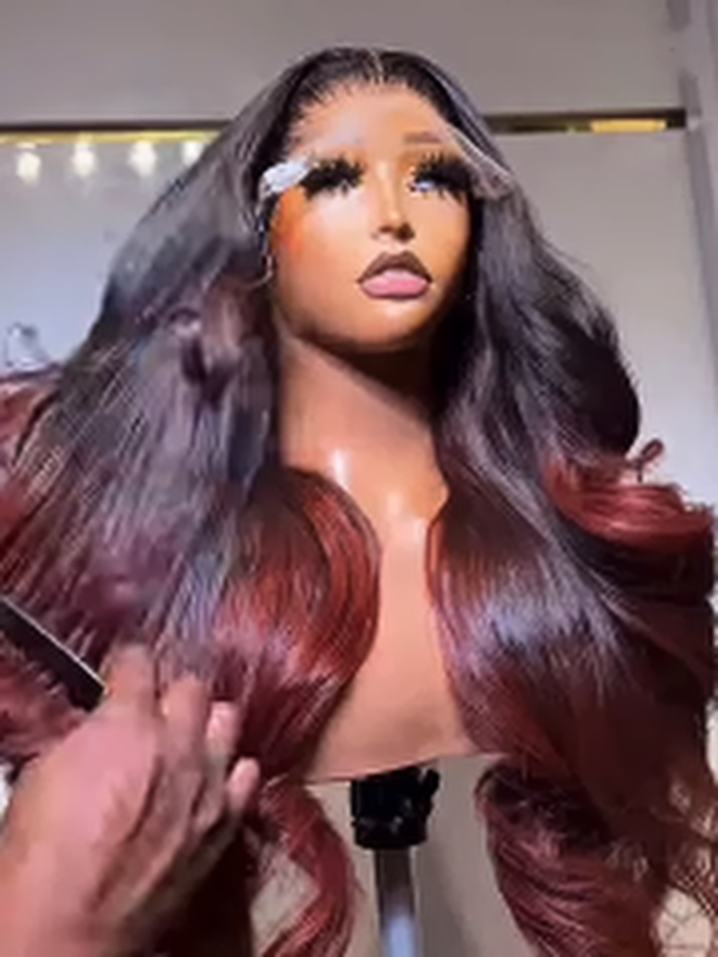 Ombre wave hair styling by Enjay Beauty Hub